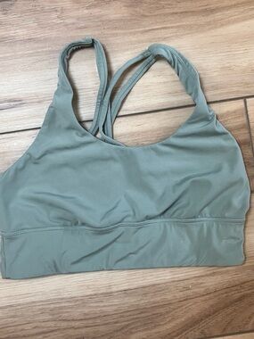 Oysho Sport Sage Green Women’s Racerback Sports Bra Medium